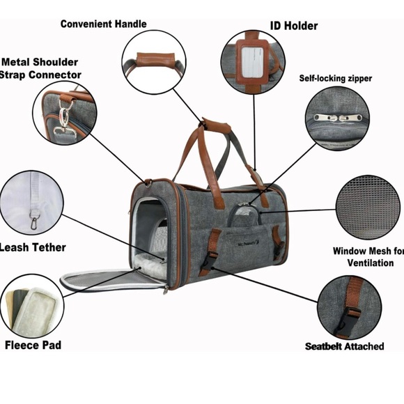 🐶Mr. Peanut's Gold Series Airline Approved Pet Carrier - Picture 5 of 17